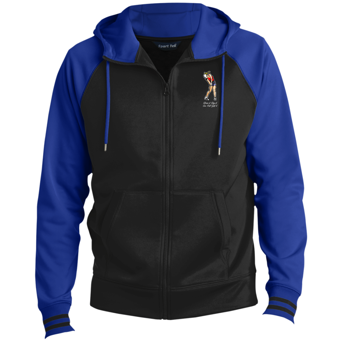 OPG Custom Design #9. Drive it. Chip it. One Putt Golf It. Golf So. Cal. Sport-Wick® Full-Zip Hooded Jacket