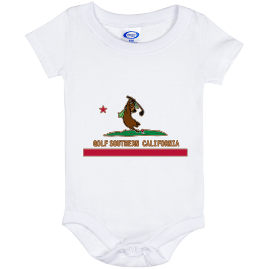 OPG Custom Design #15. Golf Southern California with Yogi Bear Fan Art. Baby Onesie 6 Month