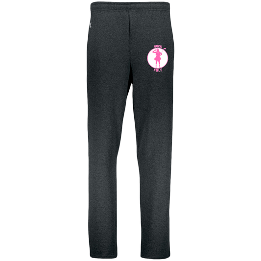 OPG Custom Design #19. GUCK FOLF. Female Edition. Youth Dri-Power Open Bottom Pocket Sweatpants