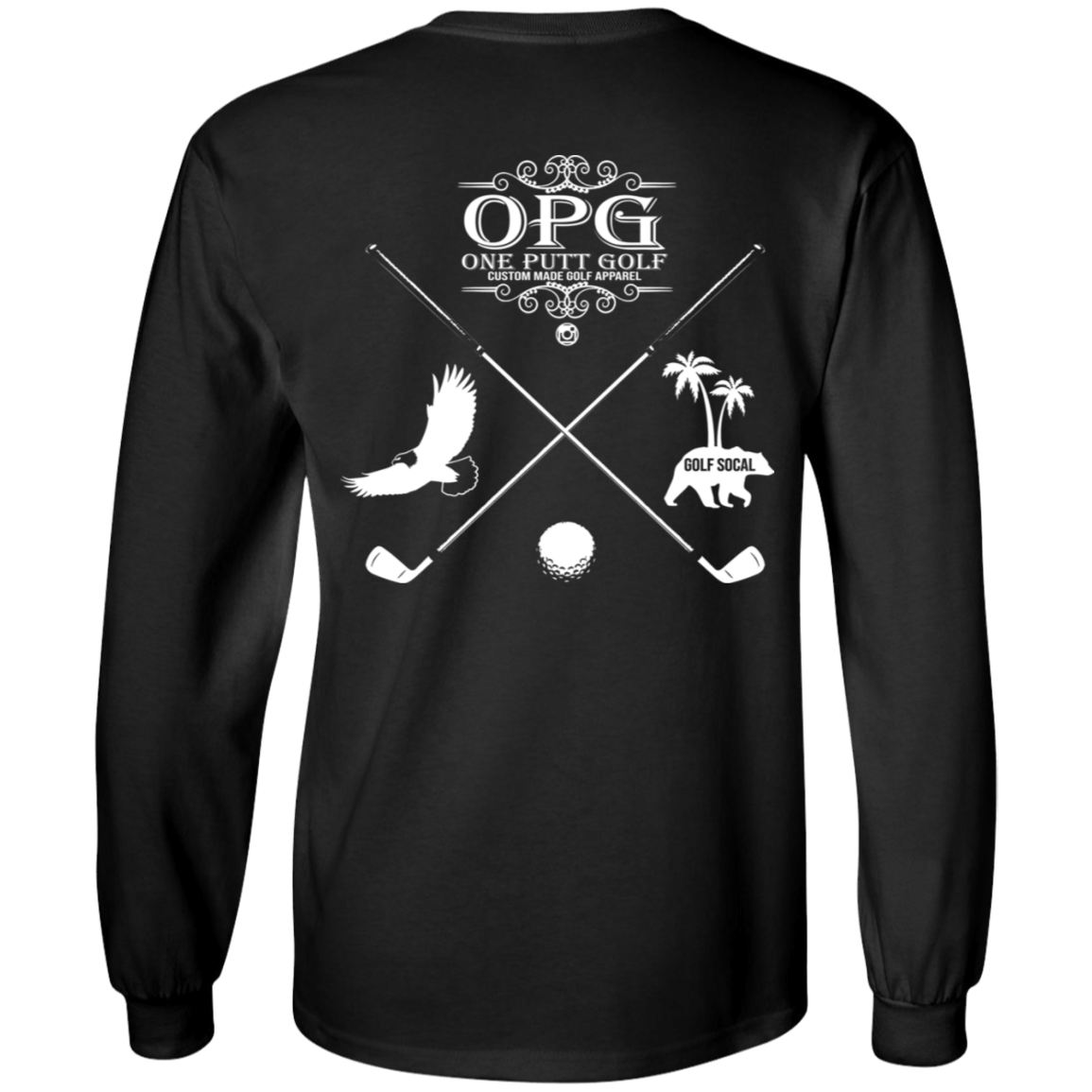 OPG Custom Design #8. Drive. 100% Cotton Long Sleeve T-Shirt