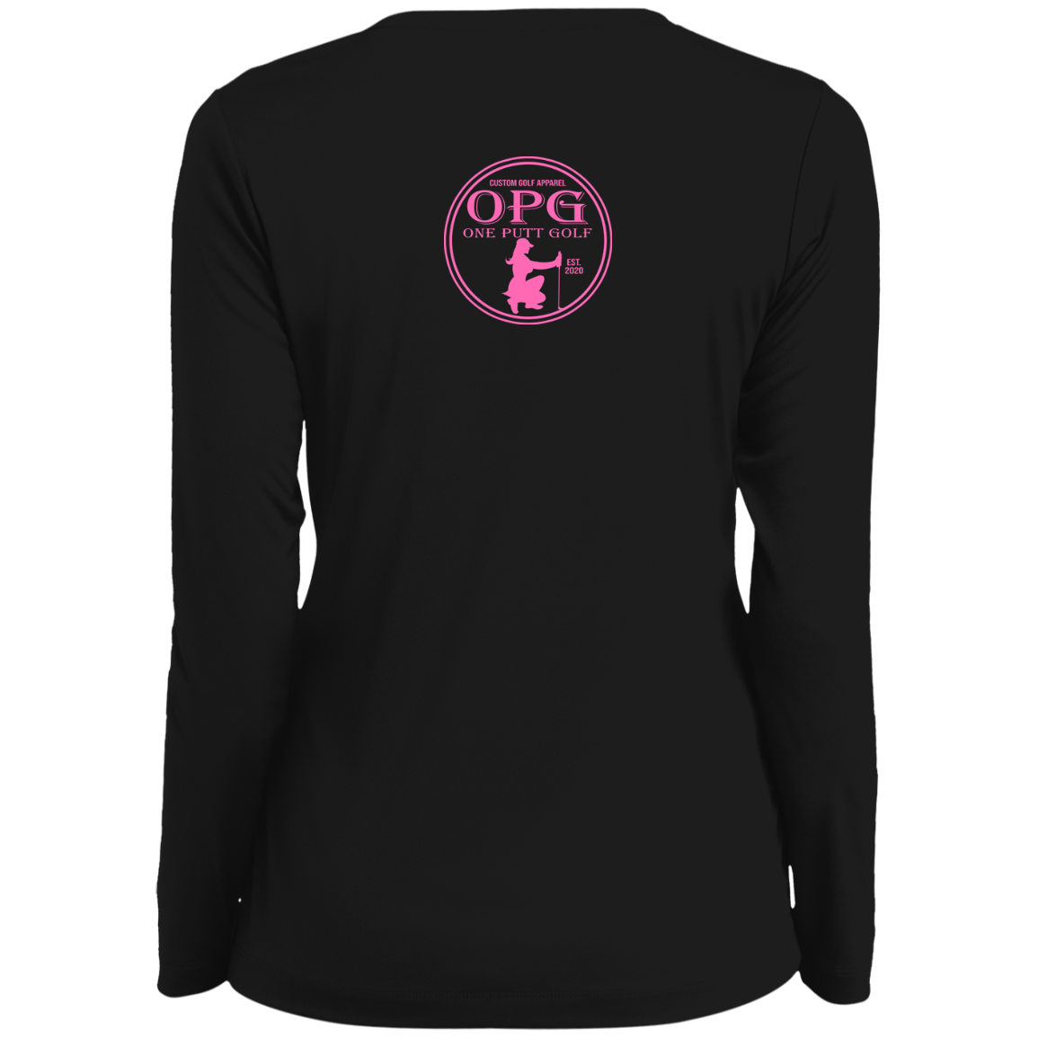 ZZZ#07 OPG Custom Design. Like Mother like Daughter. Ladies' Moisture-Wicking Long Sleeve V-Neck Tee