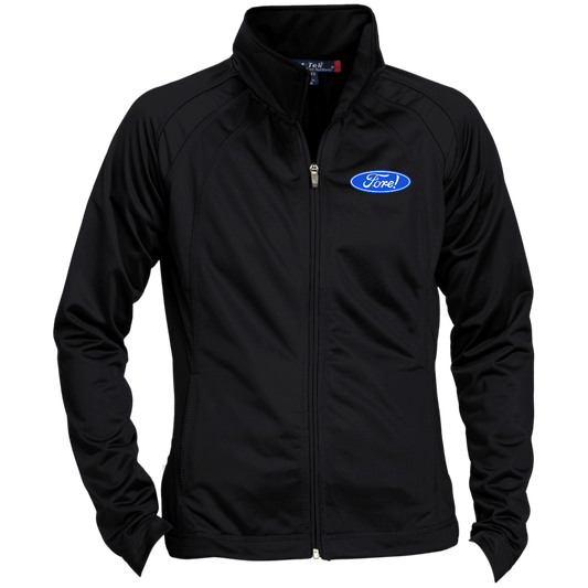 OPG Custom Design #11. Fore! Ford Parody. Ladies' Raglan Sleeve Warmup Jacket