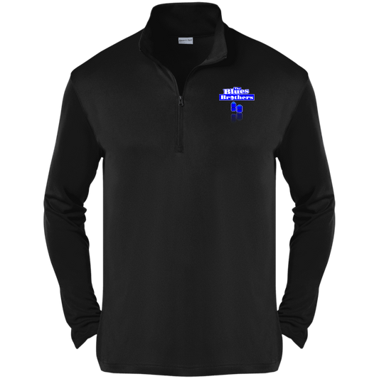 OPG Custom Design #3. Blue Tees Blues Brothers Fan Art. 100% Polyester 1/4-Zip Pullover