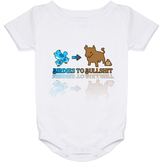 OPG Custom Design #2. Birdies to Bullshit. We Got A Saying Around Here. Baby Onesie 24 Month