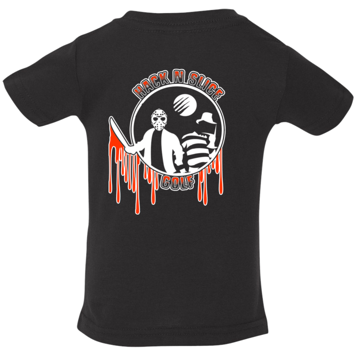 OPG Custom Design #23. Hack N Slice Golf. Freddy and Jason Fan Art. Infant Jersey T-Shirt