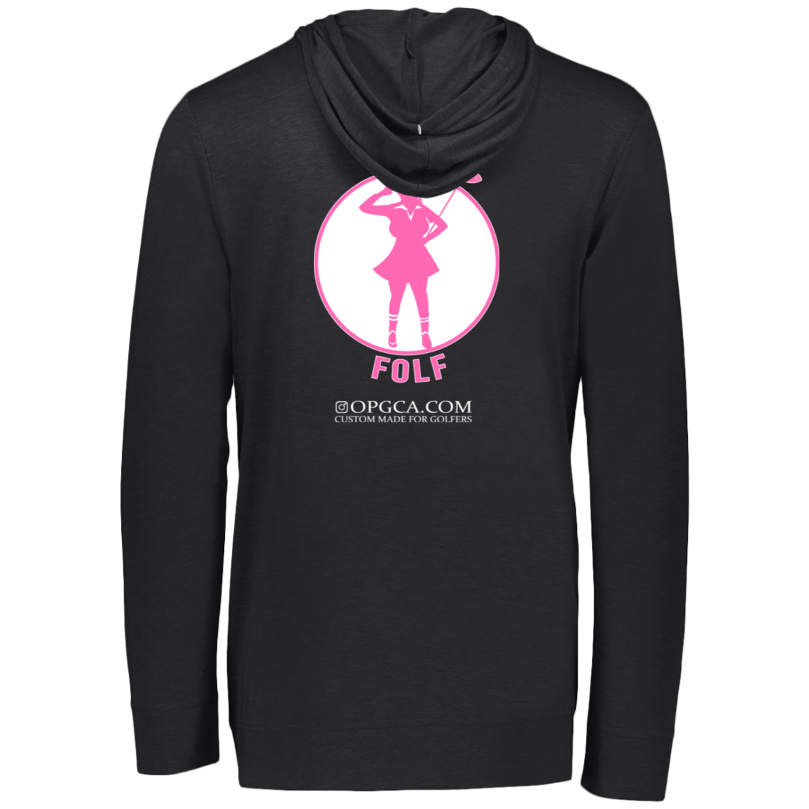 OPG Custom Design #19. GUCK FOLF. Female Edition. Eco Triblend T-Shirt Hoodie