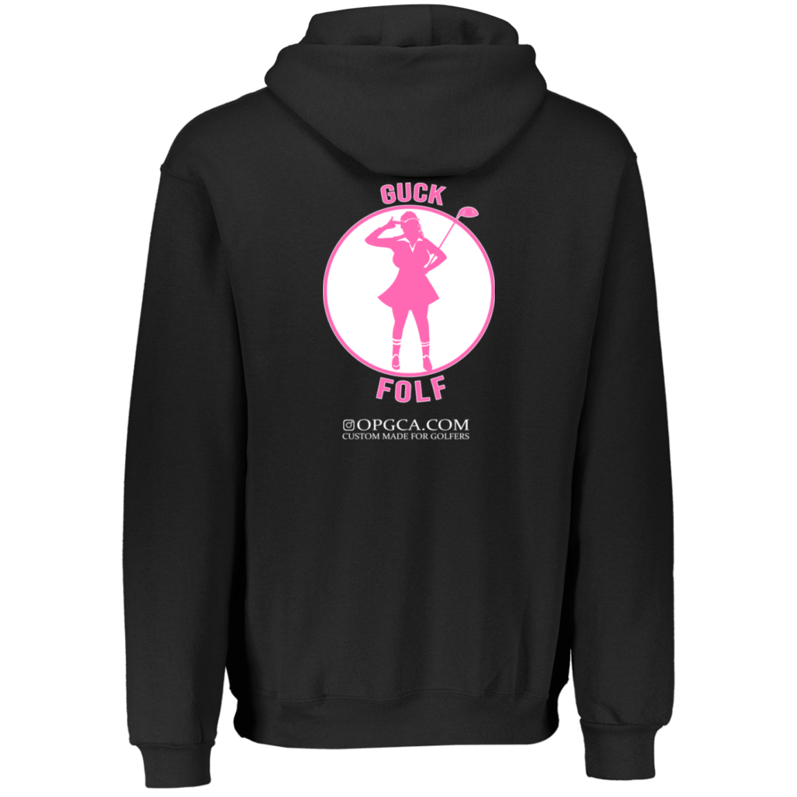 OPG Custom Design #19. GUCK FOLF. Female Edition. Youth Dri-Power Fleece Hoodie