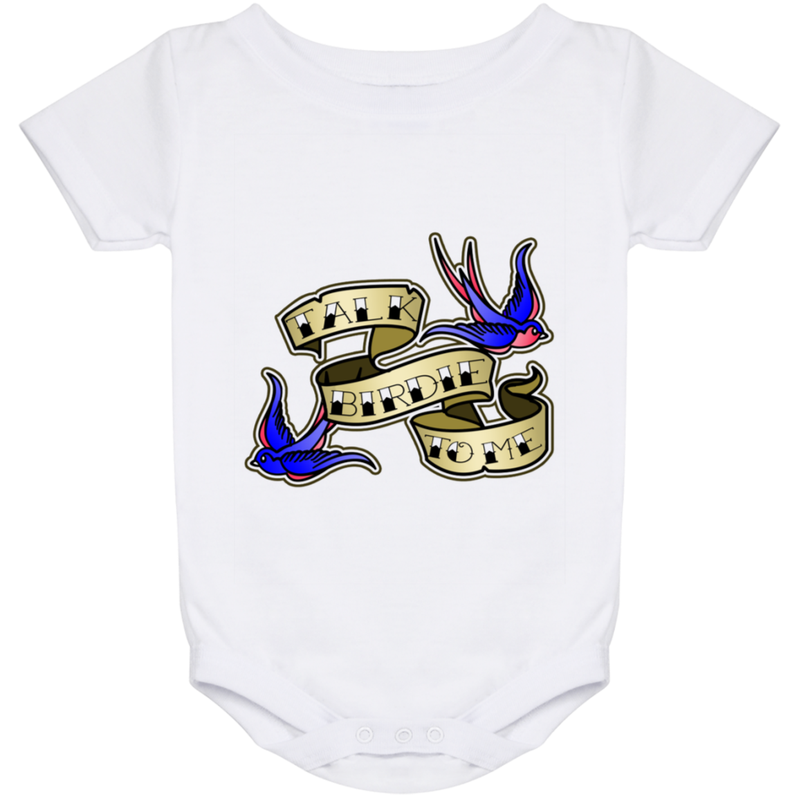 OPG Custom Design #25. Talk Birdie to Me.Baby Onesie 24 Month