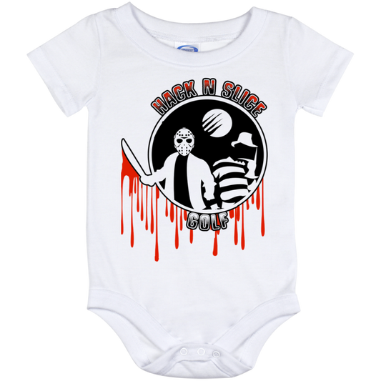 OPG Custom Design #23. Hack N Slice Golf. Freddy and Jason Fan Art. Baby Onesie 12 Month