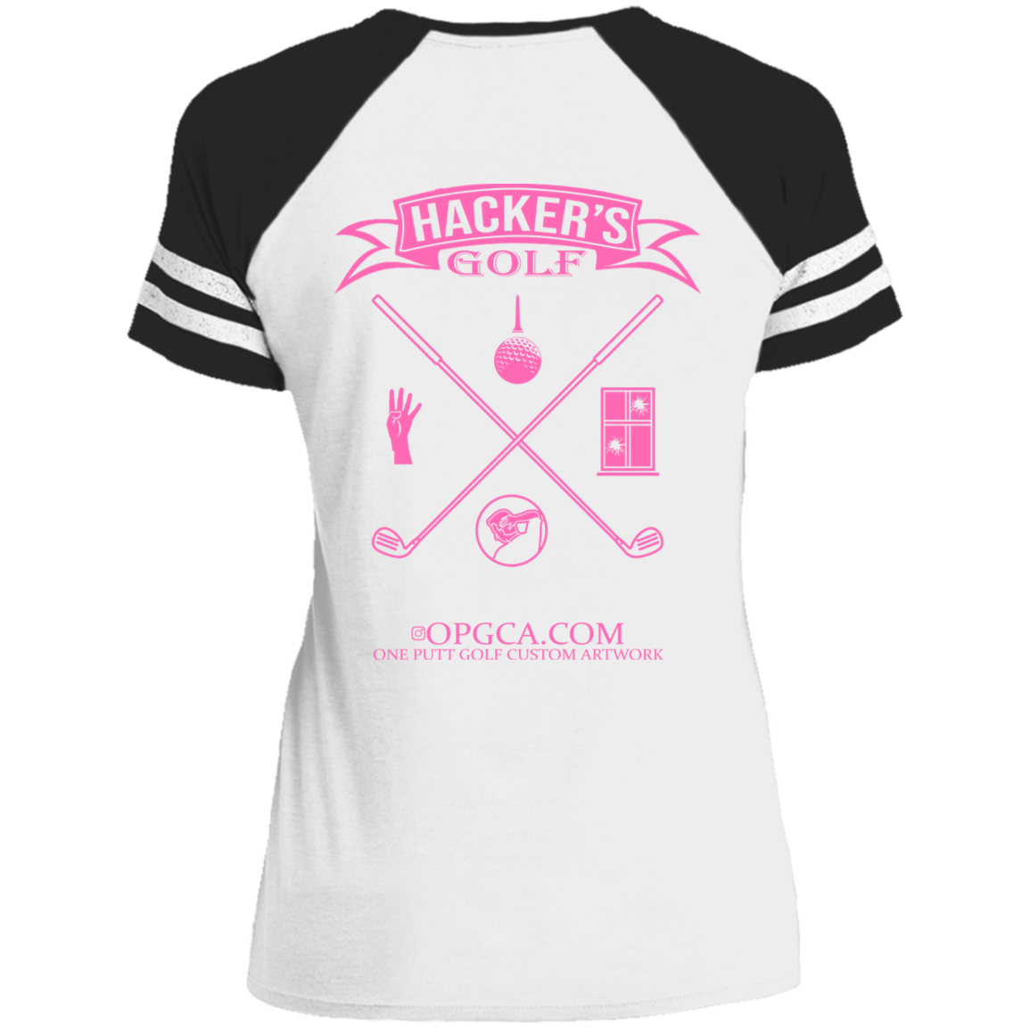 ZZZ#20 OPG Custom Design. 1st Annual Hackers Golf Tournament. Ladies Edition. Ladies' Game V-Neck T-Shirt