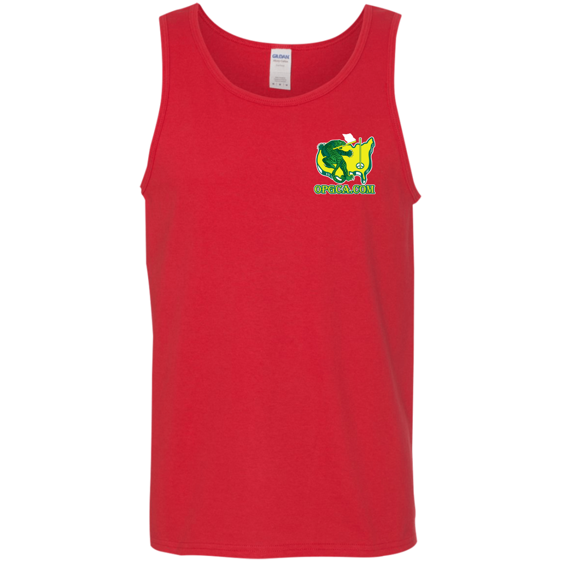 OPG Custom Design #26. Tiger Woods Fan Art. 2019 Master's Champion. Cotton Tank Top 5.3 oz.