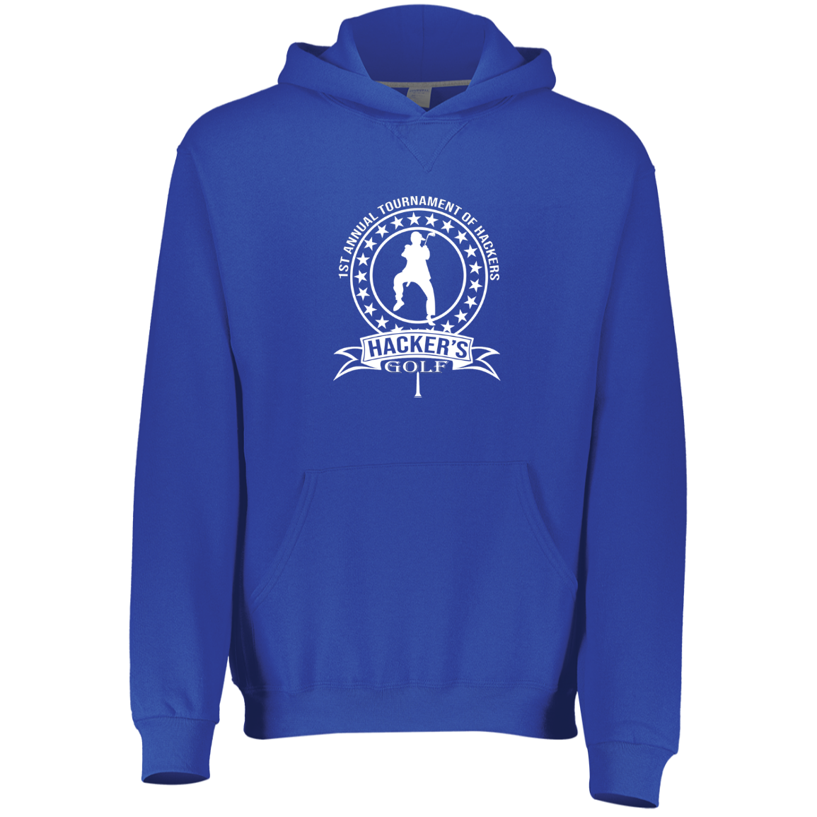 OPG Custom Design #20. 1st Annual Hackers Golf Tournament. Youth Dri-Power Fleece Hoodie