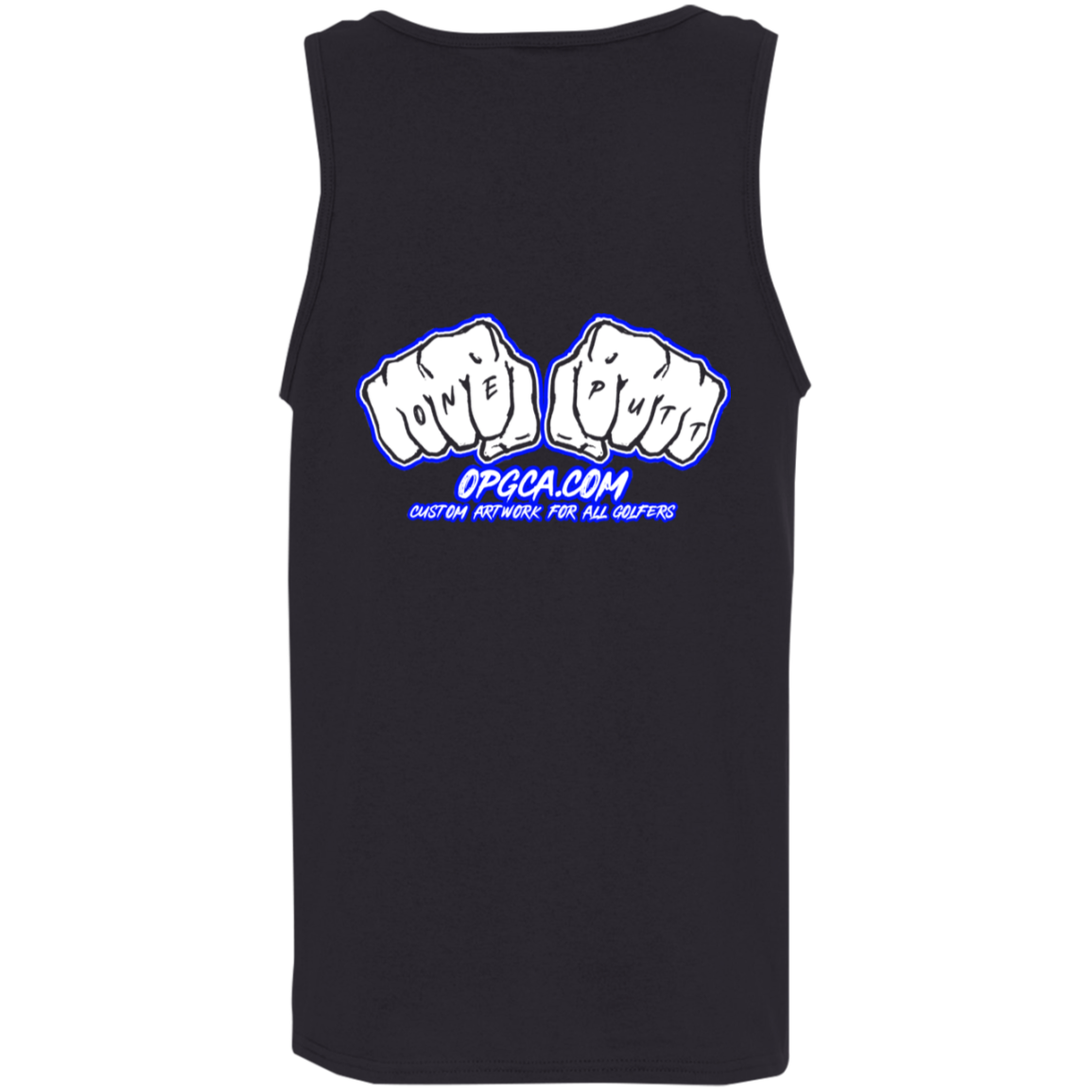 OPG Custom Design #3. Blue Tees Blues Brothers Fan Art. 100% Cotton Preshrunk Jersey Knit Tank Top.