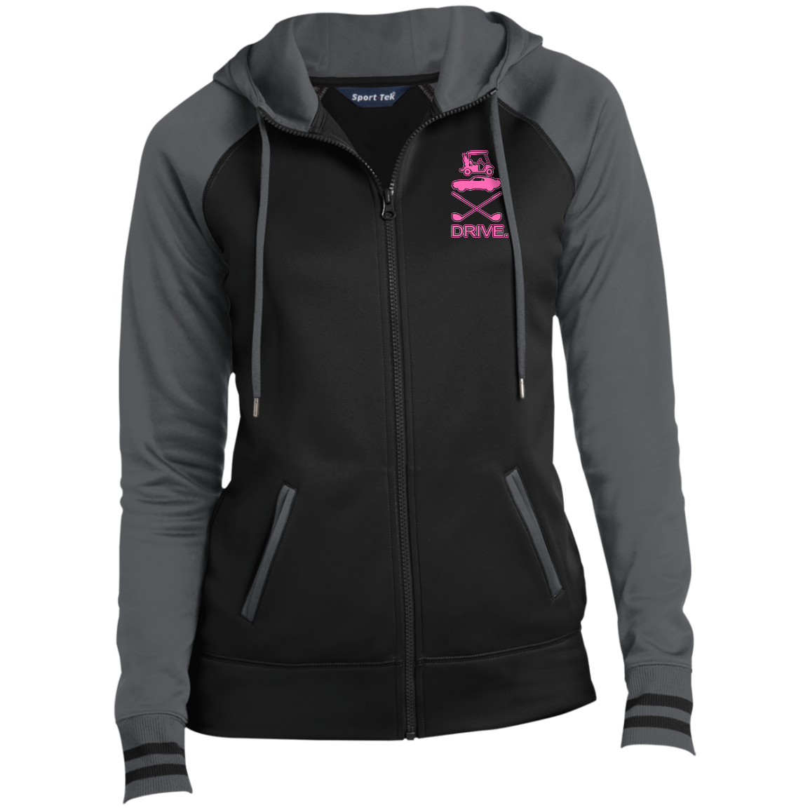 OPG Custom Design #8. Drive. Ladies' Sport-Wick® Full-Zip Hooded Jacket