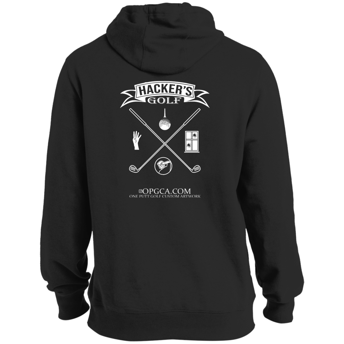 OPG Custom Design #20. 1st Annual Hackers Golf Tournament. Ultra Soft Pullover Hoodie