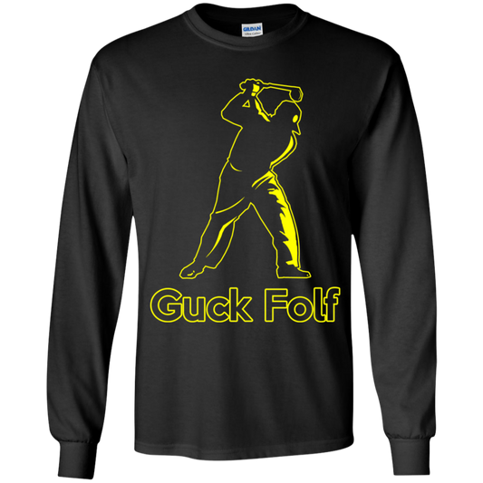 OPG Custom Design #19. GUCK FOLF. Men's Edition. Youth Long Sleeve T-Shirt