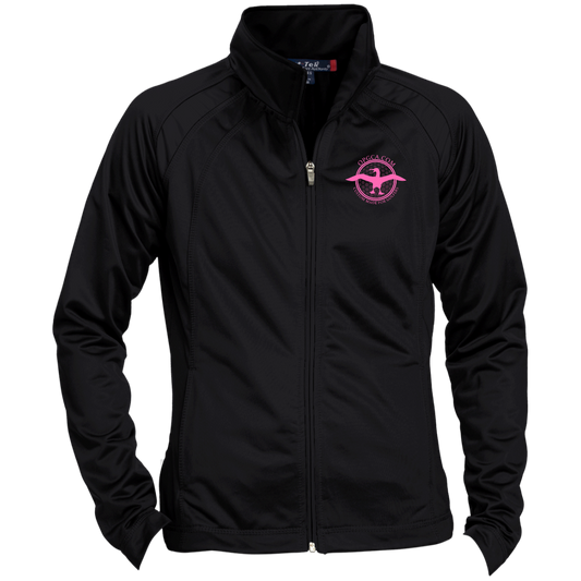 OPG Custom Artwork #1. Albatross. It's a golf thing. Ladies' Raglan Sleeve Warmup Jacket