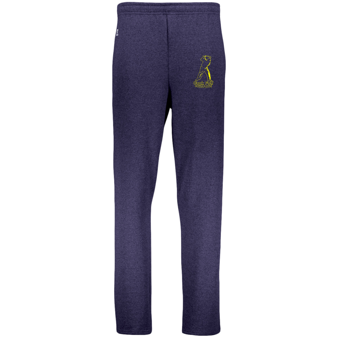 OPG Custom Design #19. GUCK FOLF. Men's Edition. Dri-Power Open Bottom Pocket Sweatpants