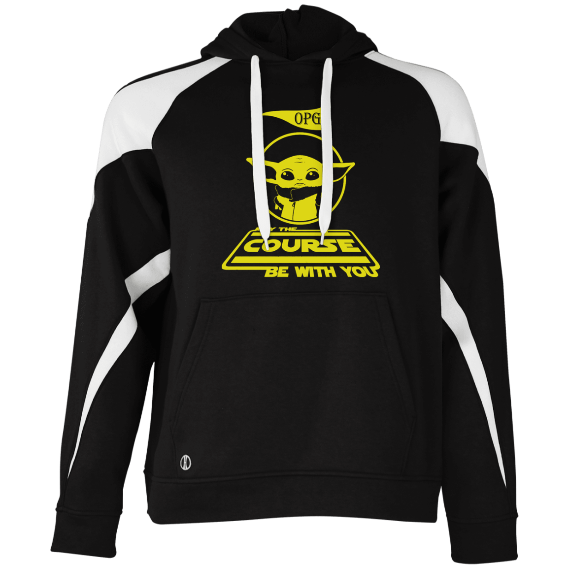 OPG Custom Design #21. May the course be with you. Parody / Fan Art. Colorblock Fleece Hoodie