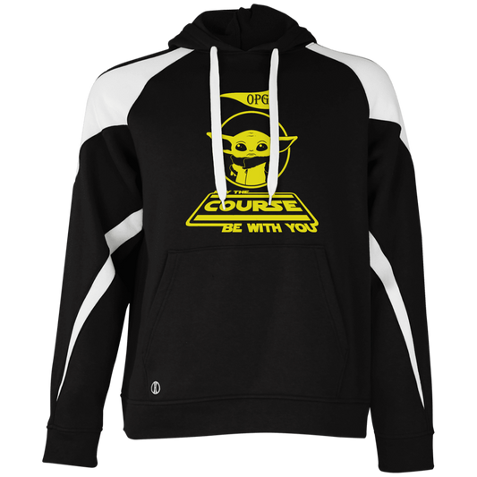 OPG Custom Design #21. May the course be with you. Parody / Fan Art. Colorblock Fleece Hoodie