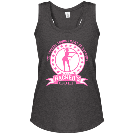 ZZZ#20 OPG Custom Design. 1st Annual Hackers Golf Tournament. Ladies Edition. Ladies' Perfect Tri Racerback Tank