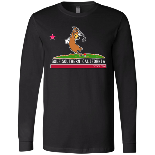 OPG Custom Design #15. Golf Southern California with Yogi Bear Fan Art. Jersey Long Sleeve T-Shirt