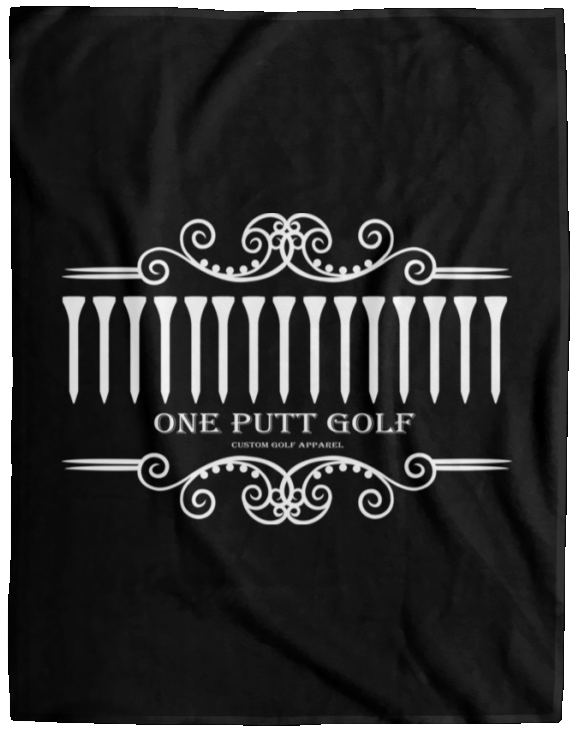 OPG Custom Design #5. Golf TEE-Shirt. Golf Humor. Cozy Plush Fleece Blanket - 60x80