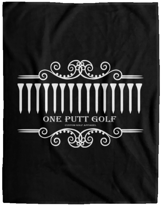 OPG Custom Design #5. Golf TEE-Shirt. Golf Humor. Cozy Plush Fleece Blanket - 60x80