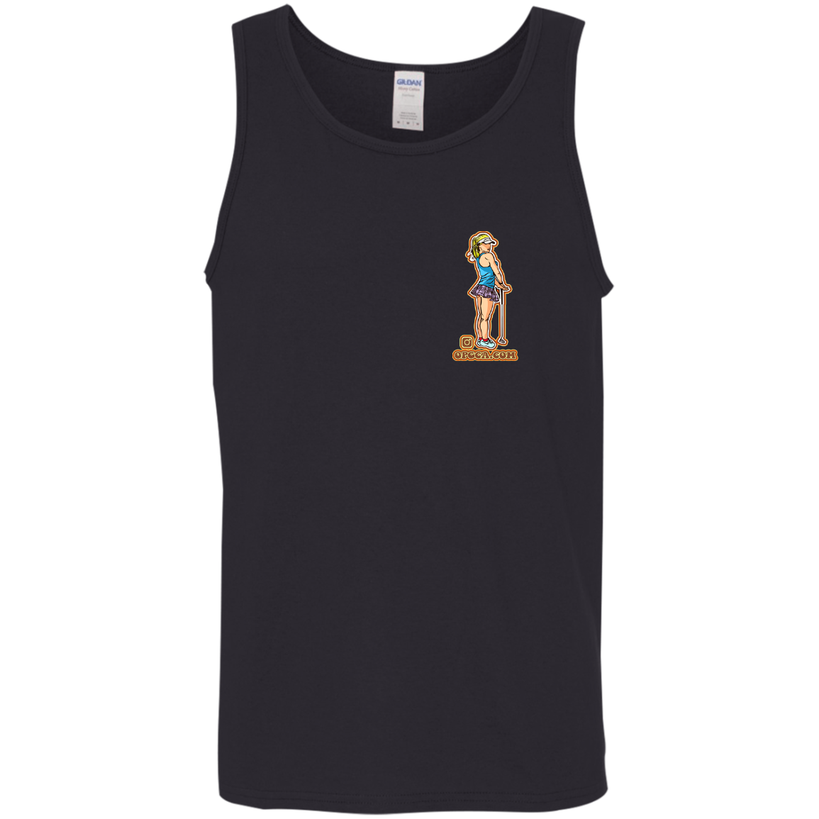 OPG Custom Design #28. Drive it. Chip it. One Putt golf it. 100% Cotton Tank Top 5.3 oz.