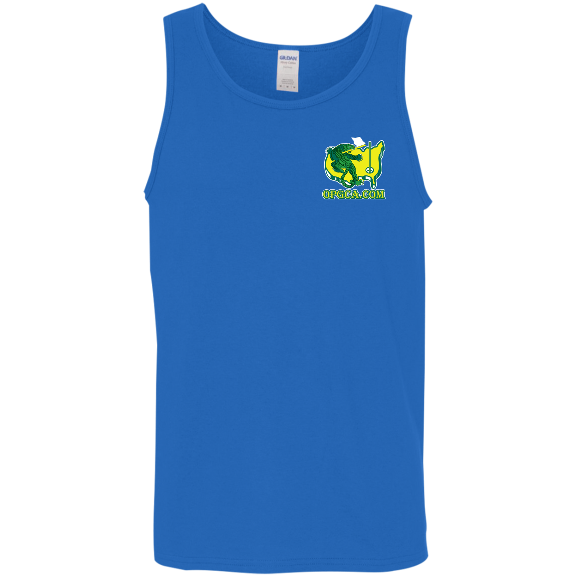 OPG Custom Design #26. Tiger Woods Fan Art. 2019 Master's Champion. Cotton Tank Top 5.3 oz.