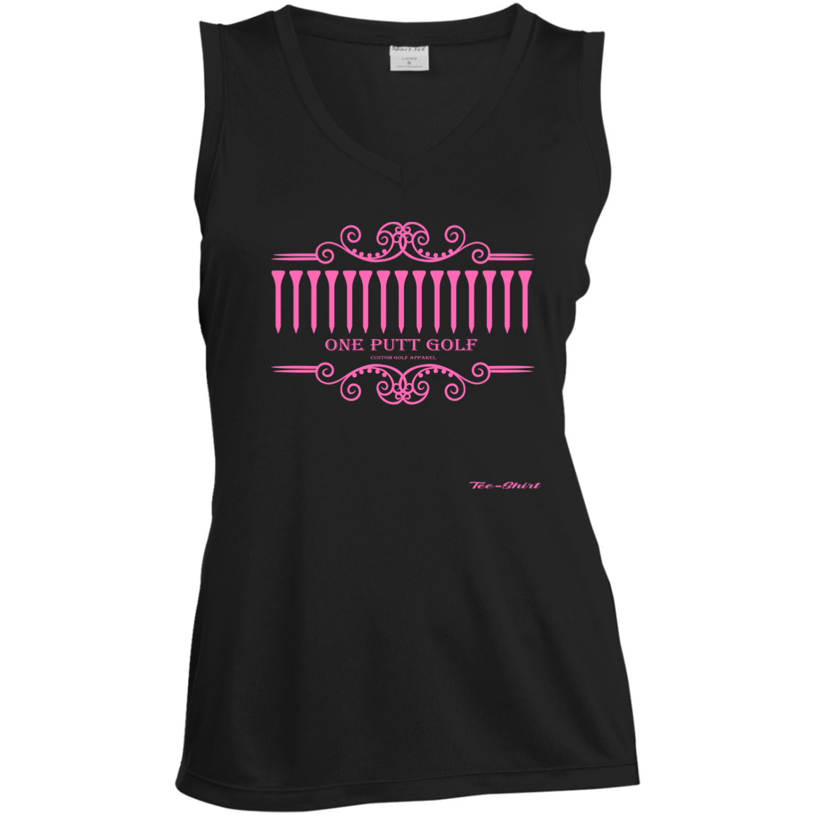 OPG Custom Design #5. Golf Tee-Shirt. Golf Humor. Ladies' Sleeveless V-Neck