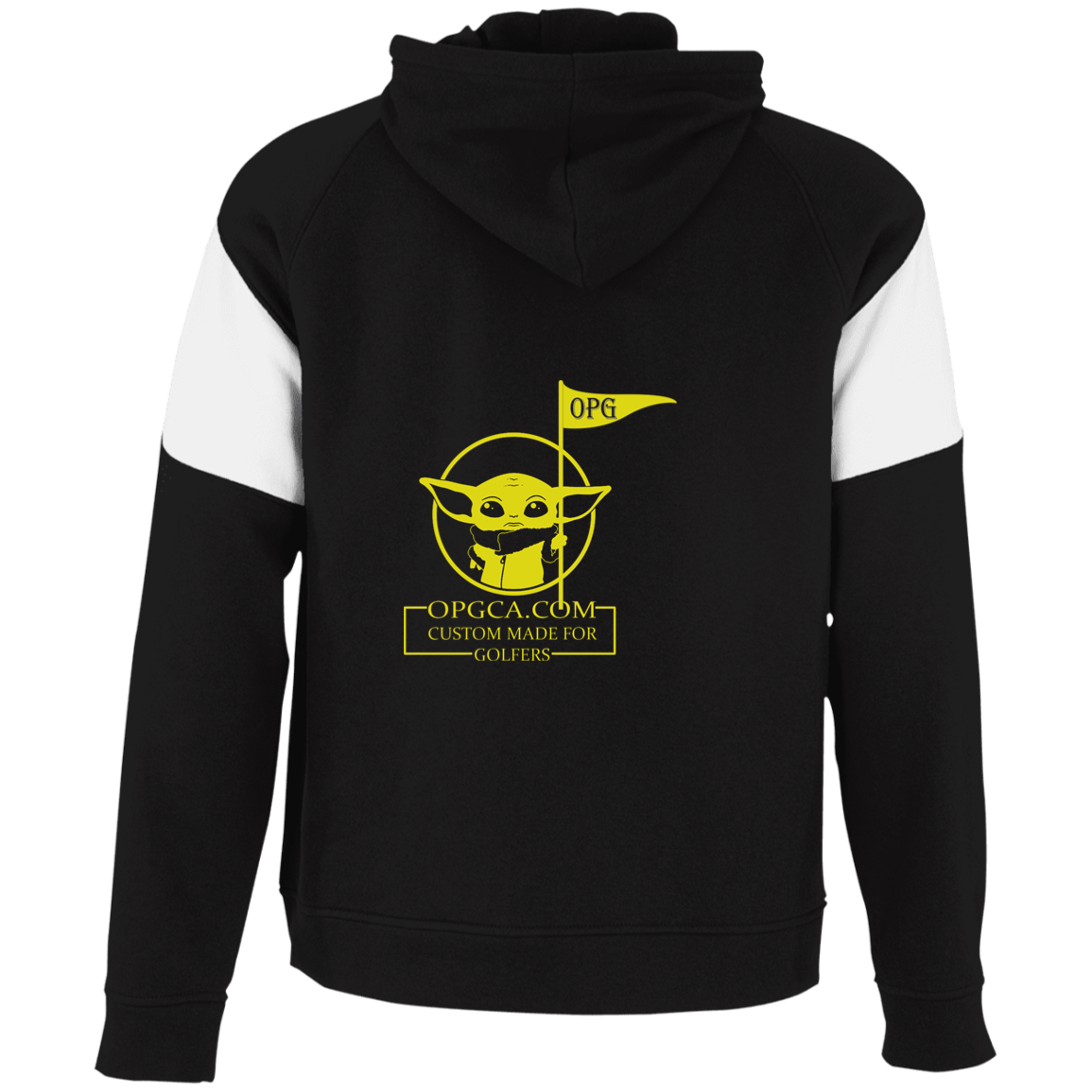 OPG Custom Design #21. May the course be with you. Parody / Fan Art. Colorblock Fleece Hoodie