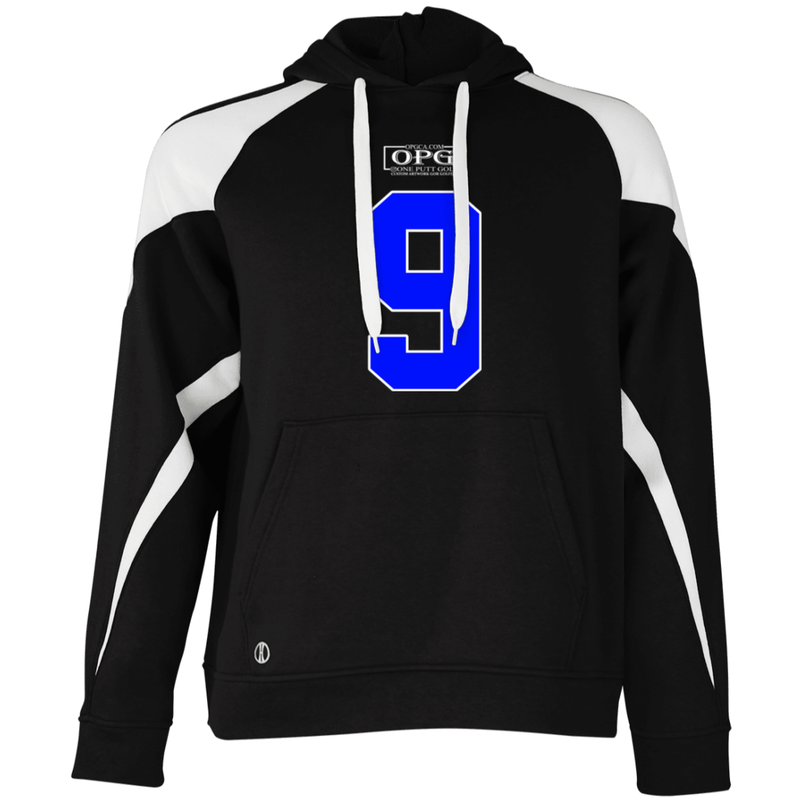 OPG Custom Design #17. Back 9. Colorblock Fleece Hoodie