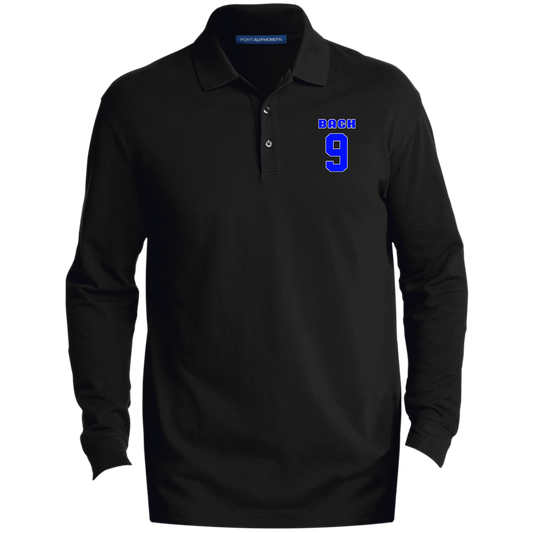 OPG Custom Design #17. Back 9. Men's EZCotton™ Long Sleeve Polo