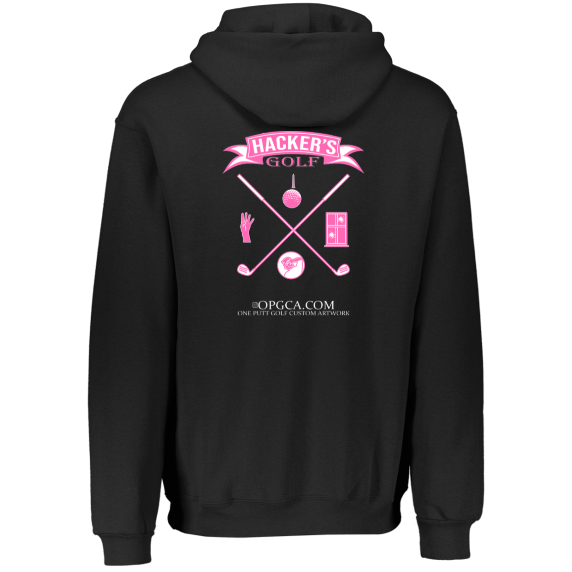 ZZZ#20 OPG Custom Design. 1st Annual Hackers Golf Tournament. Ladies Edition. Youth Dri-Power Fleece Hoodie