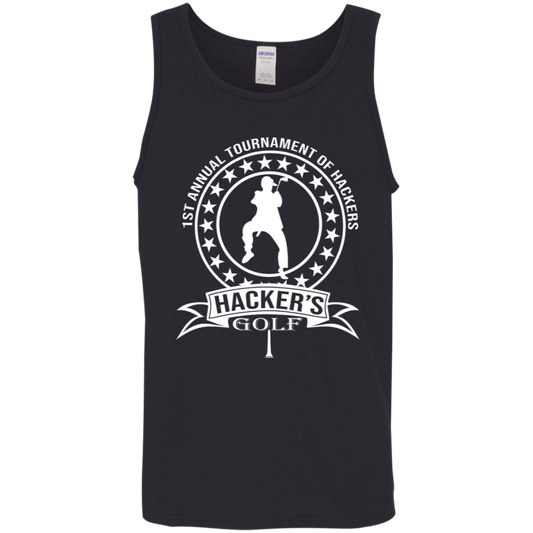 OPG Custom Design #20.1st Annual Hackers Golf Tournament. Cotton Tank Top 5.3 oz.