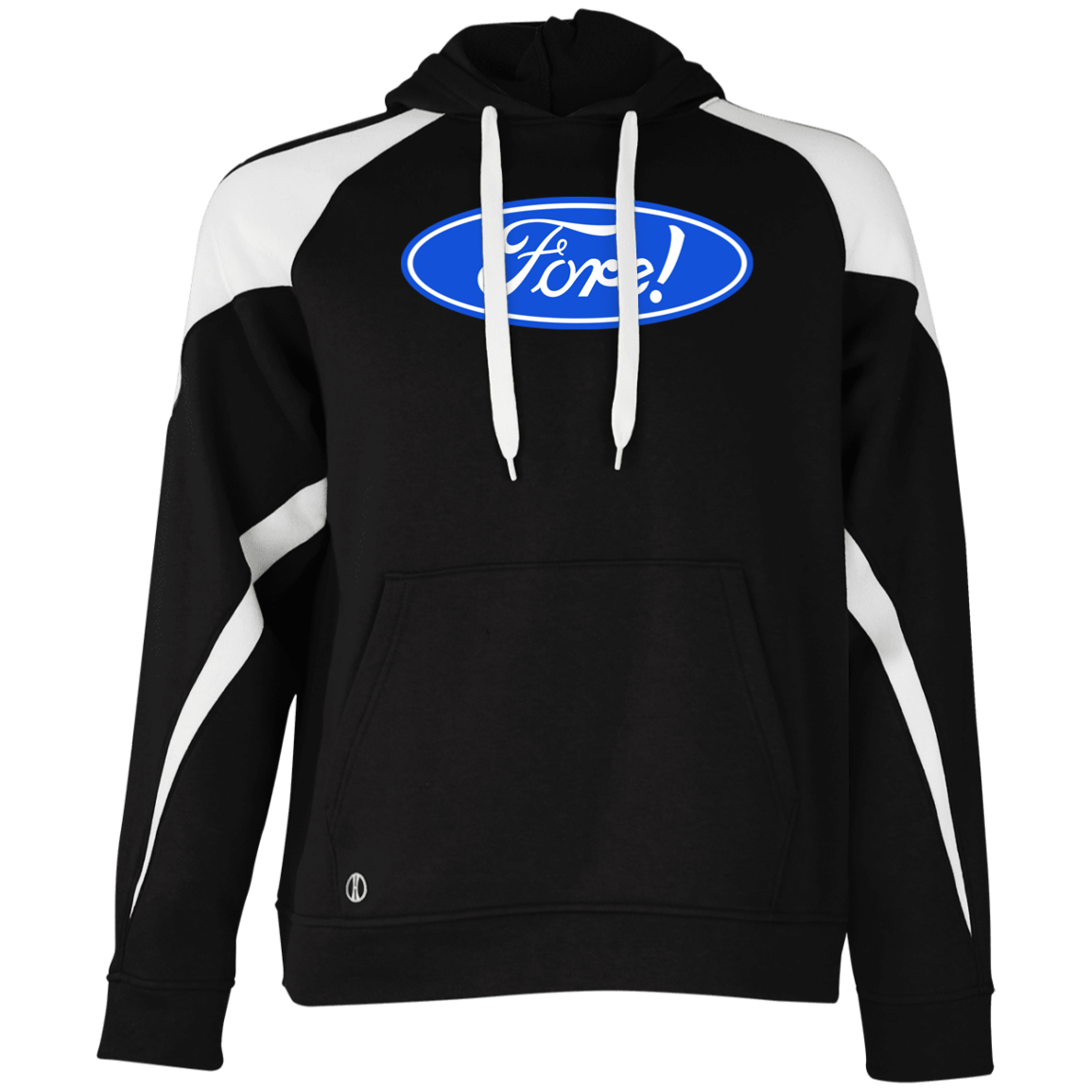 OPG Custom Design #11. Fore! Ford Parody. Colorblock Fleece Hoodie