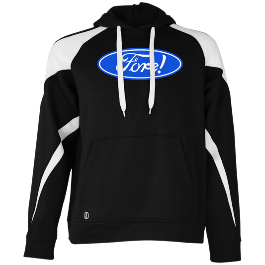 OPG Custom Design #11. Fore! Ford Parody. Colorblock Fleece Hoodie