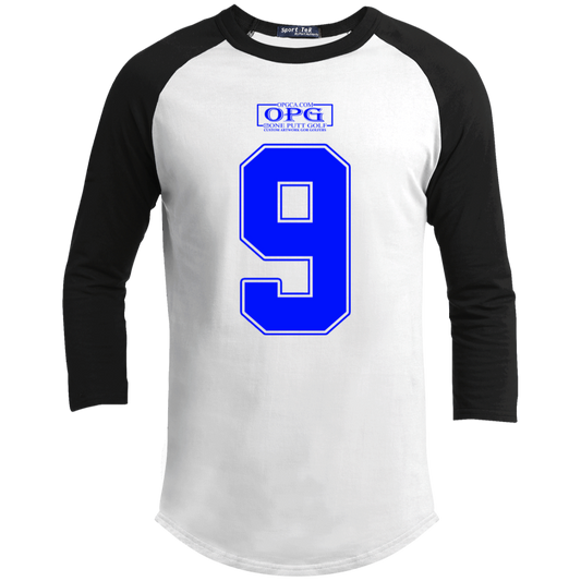 OPG Custom Design #17. Back 9. Youth 3/4 Raglan Sleeve Shirt