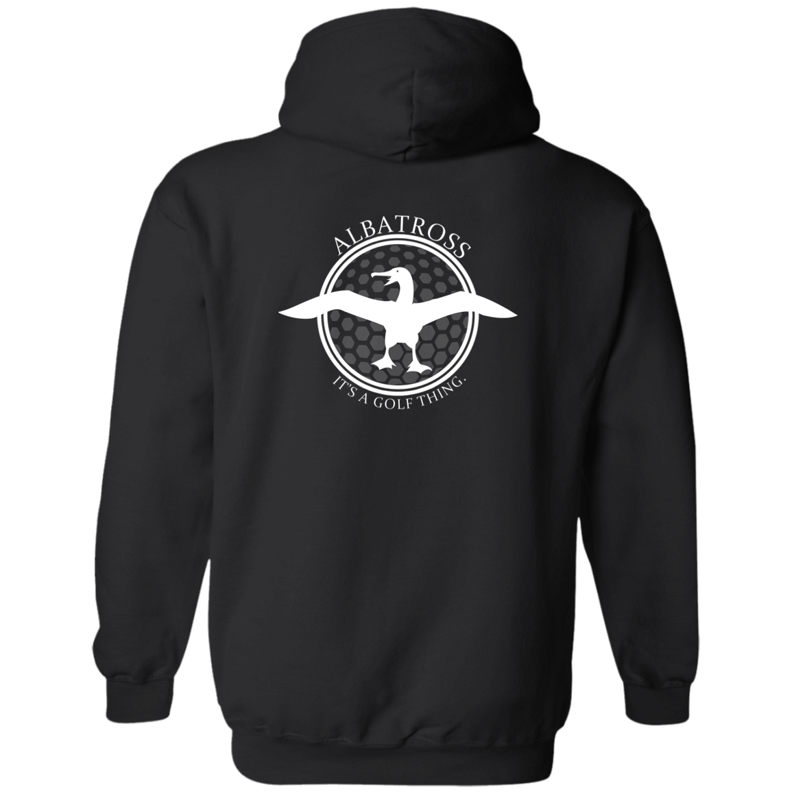 OPG Custom Artwork #1. Albatross. It's a golf thing. Zip Up Hooded Sweatshirt