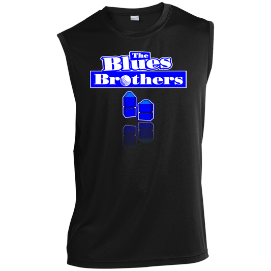 OPG Custom Design #3. Blue Tees Blues Brothers Fan Art. Men’s Sleeveless