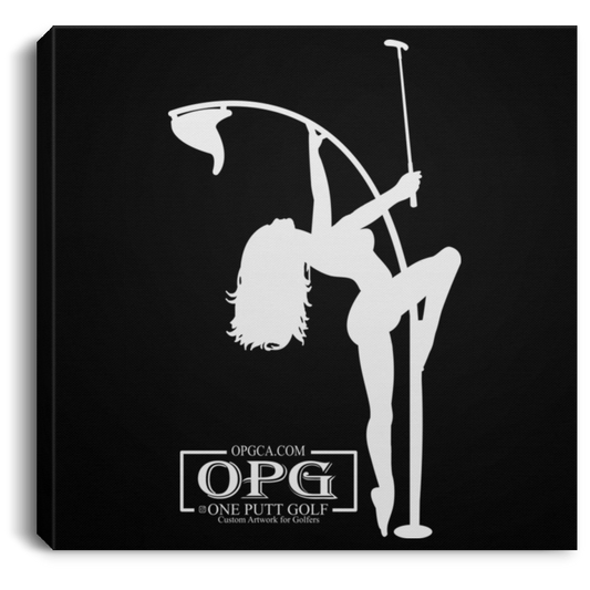 OPG Custom Design #10. Flag Pole Dancer. Square Canvas .75in Frame