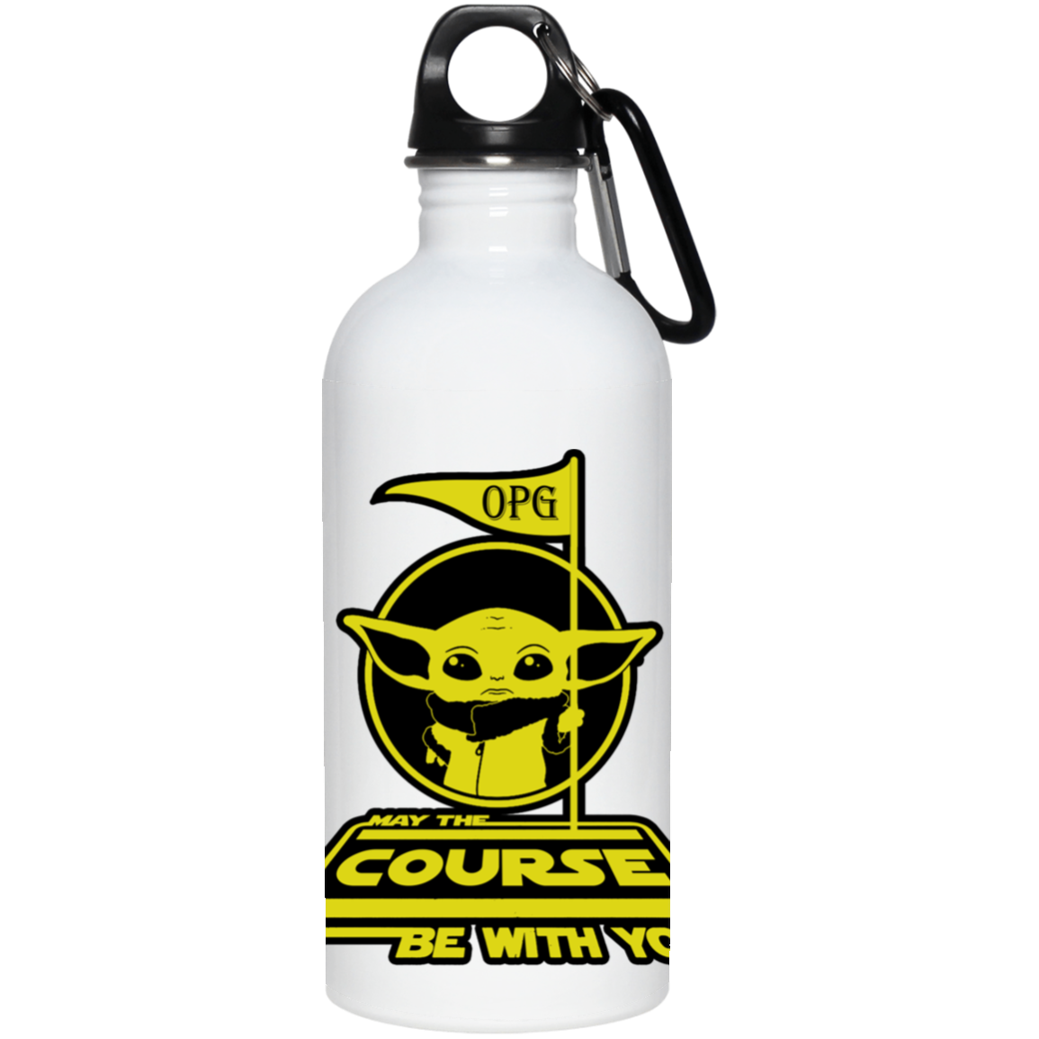 OPG Custom Design #21. May The Course Be With You. Fan Art. 20 oz. Stainless Steel Water Bottle