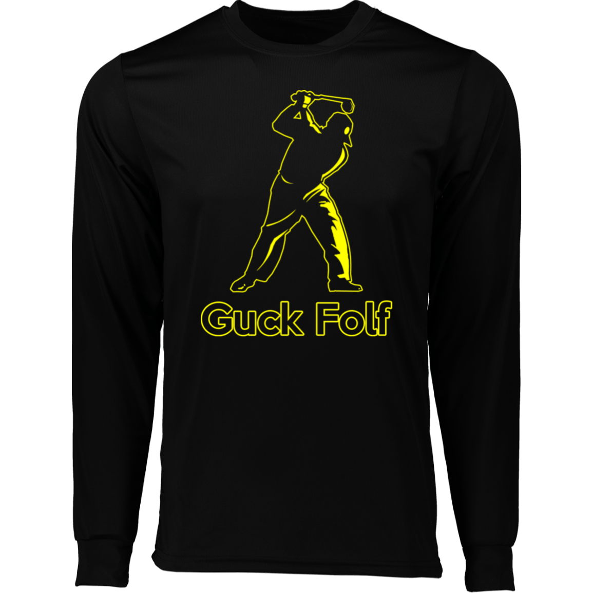 OPG Custom Design #19. GUCK FOLF. Men's Edition. 100% Polyester Moisture-Wicking Tee