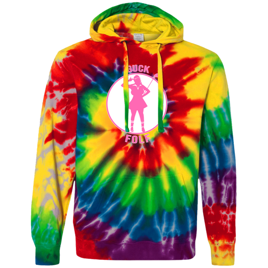 OPG Custom Design #19. GUCK FOLF. Female Edition. Tie-Dyed Pullover Hoodie