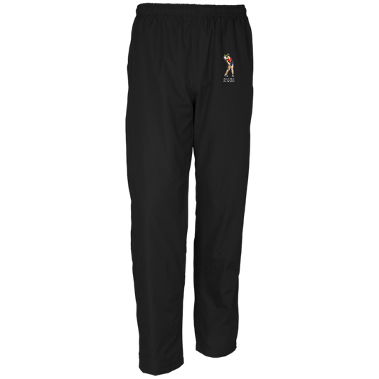 OPG Custom Design #9. Drive it. Chip it. One Putt Golf It. Golf So. Cal. Men's 100% Polyester Wind Pants