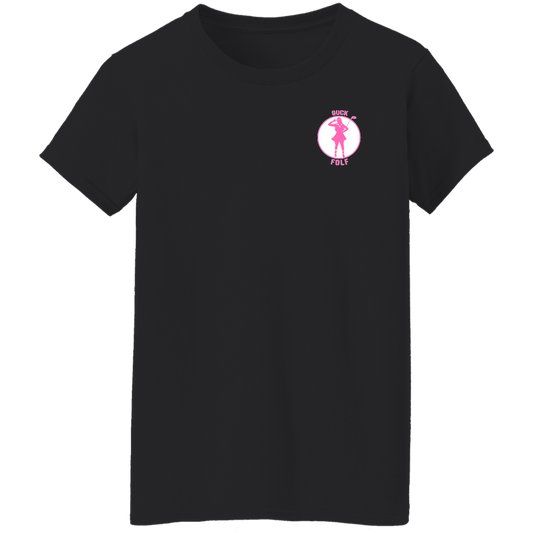 OPG Custom Design #19. GUCK FOLF. Female Edition. Ladies' 100% Cotton T-Shirt