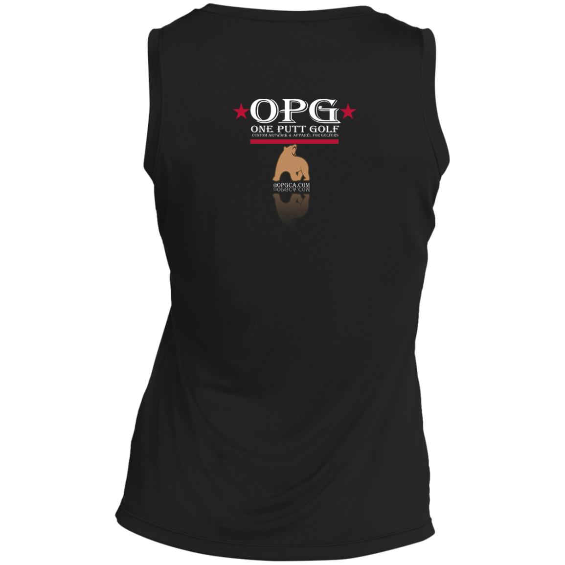 OPG Custom Design #14. Golf California. Ladies' Sleeveless V-Neck