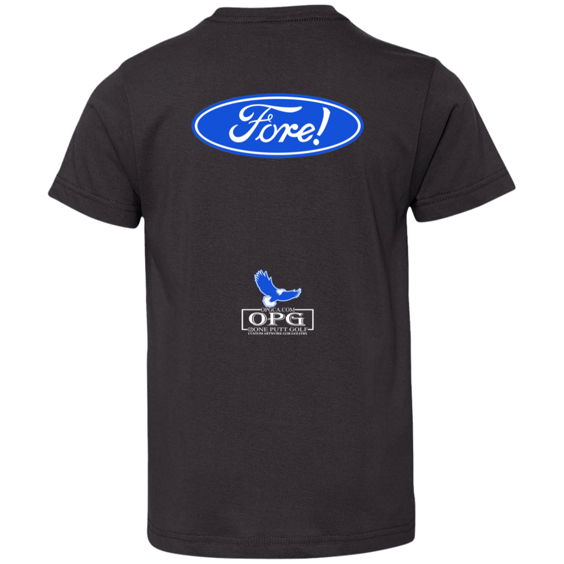 OPG Custom Design #11. Fore! Ford Parody. Youth Jersey T-Shirt