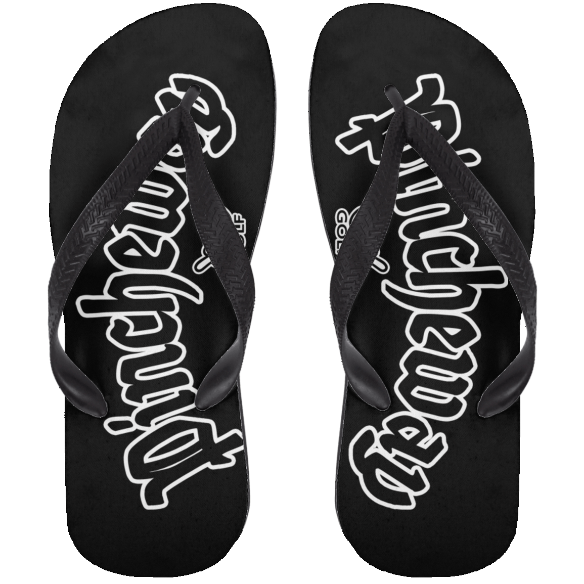 OPG Custom Design #27. Pincheway. Callaway Parody. Adult Flip Flops